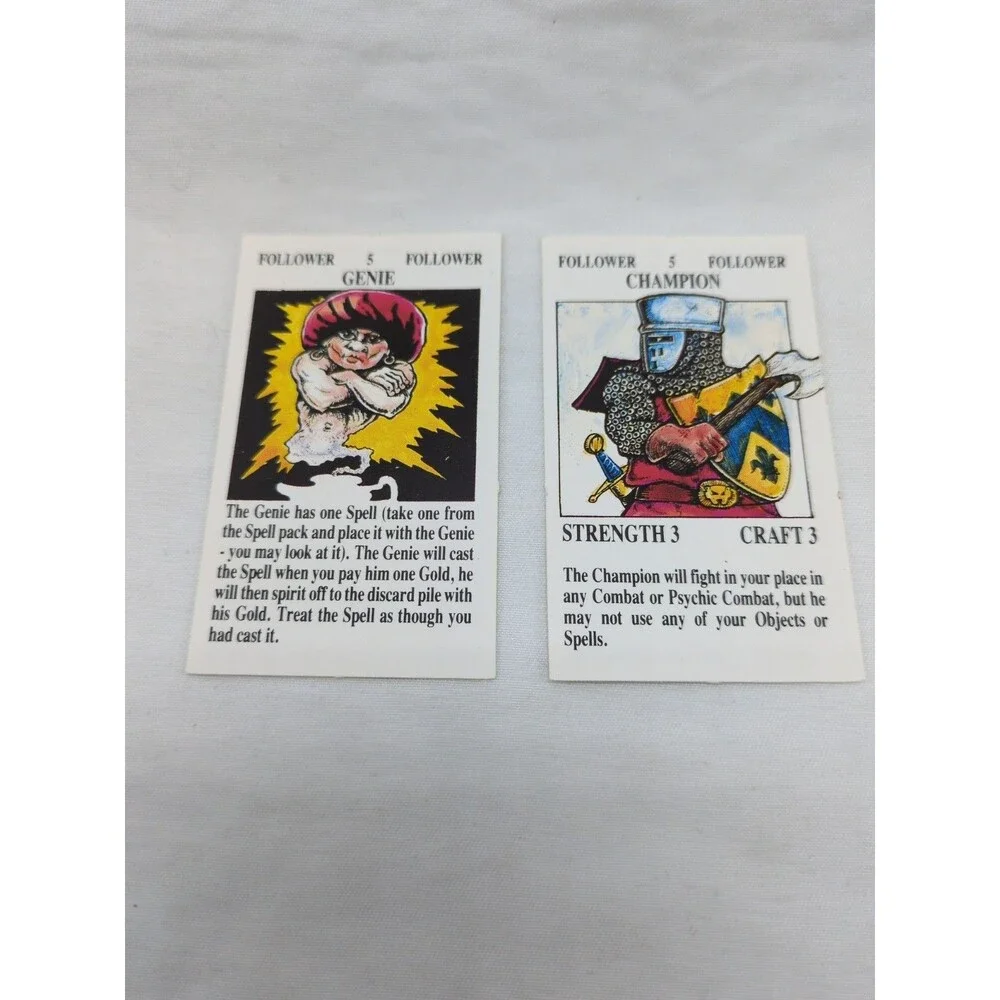 Complete Set Of Small Cards Talisman Expansion Set 1986